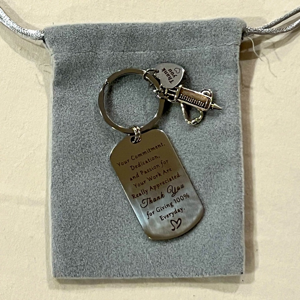 Nursing Thank You keychain